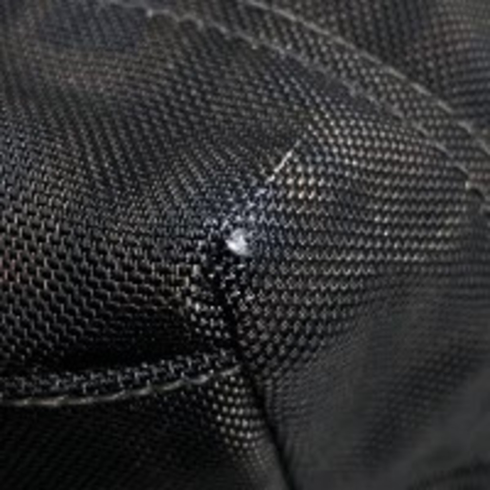 Prada Black Shoulder Messenger Brown Plate Bag